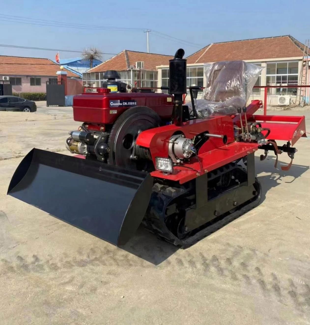 Farming Agriculture Tools - Traktor bajak putar diesel, alat pertanian,