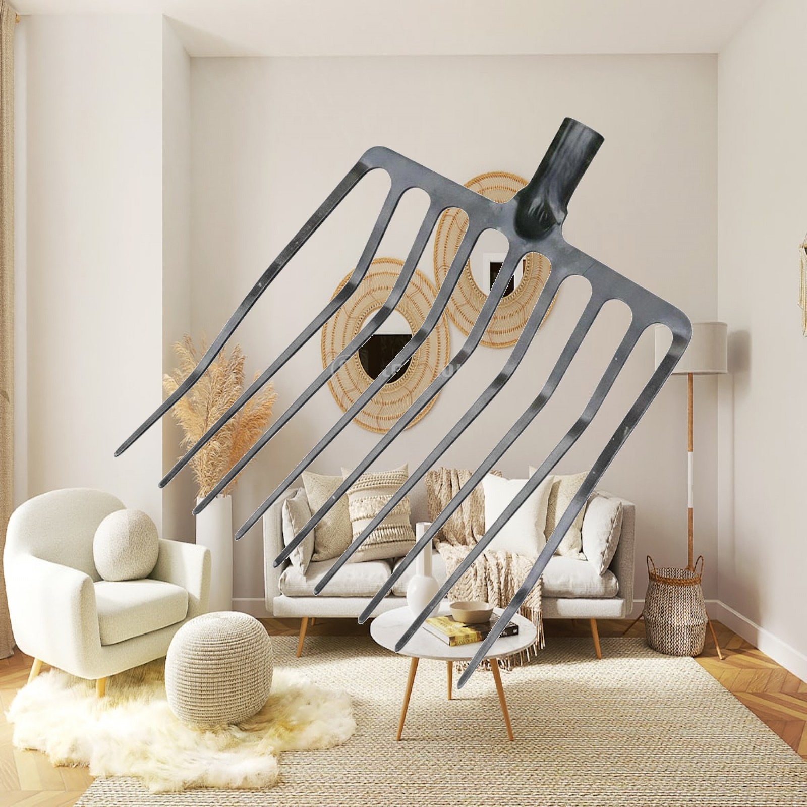 Farming Agriculture Tools - Garpu Pertanian Satu Bagian Multi-Gigi untuk