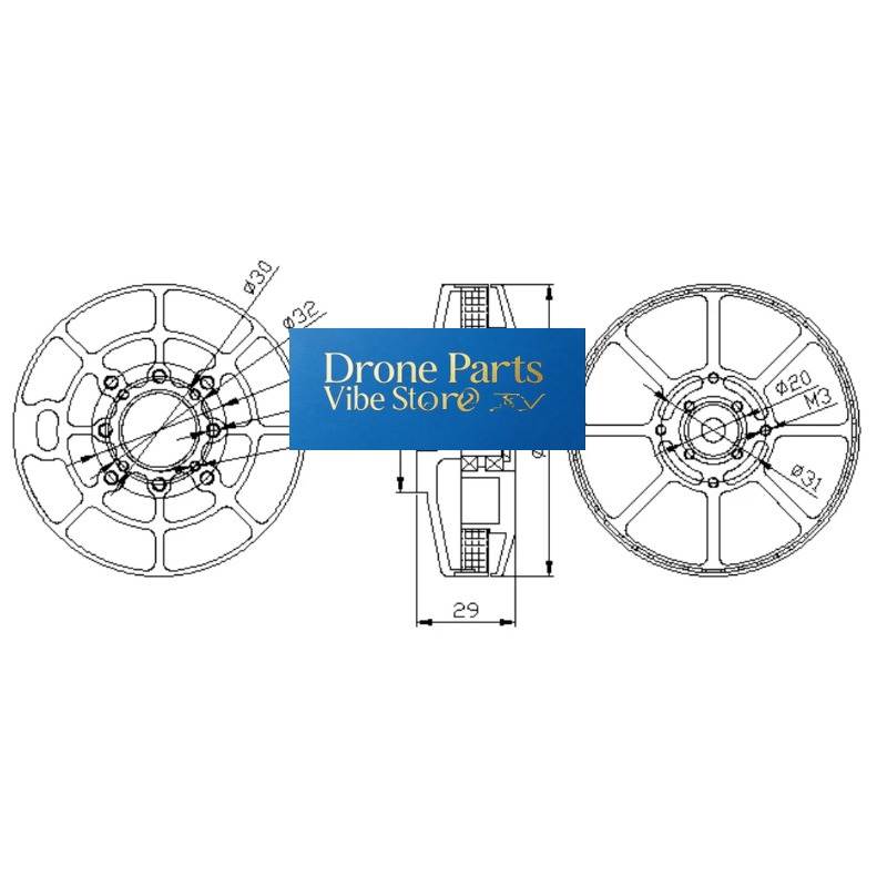 DParts1UA80- KV85/150/175 ESC  - Drone Crop Sprayer ulasan dan harga